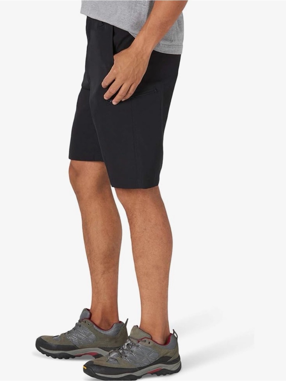 Wrangler Men's Outdoor Performance Utility Zip Cargo Shorts Black Size 36 - Picture 4 of 10